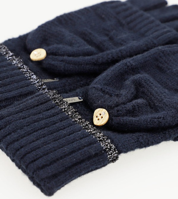 Anekke Navy Mittens Gloves | VRO-769512