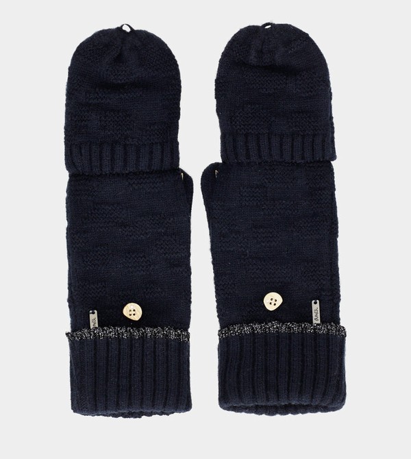 Anekke Navy Mittens Gloves | VRO-769512