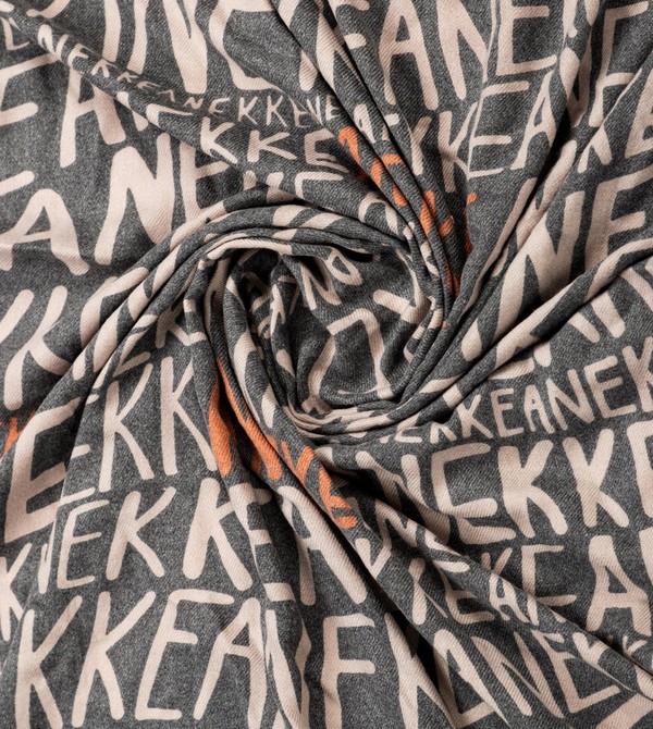 Anekke Pashmina Logo Brown Scarf | LQR-430571