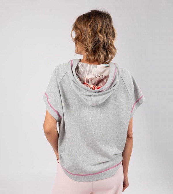 Anekke Passion Grey Sleeveless Sweatshirts | LUE-432671