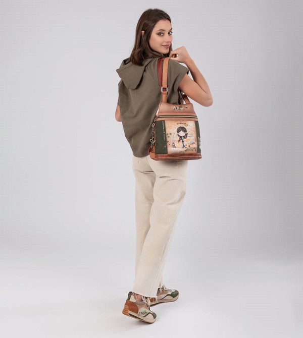 Anekke Peace & Love Camel Anti-theft Shoulder Bags | RJY-789264