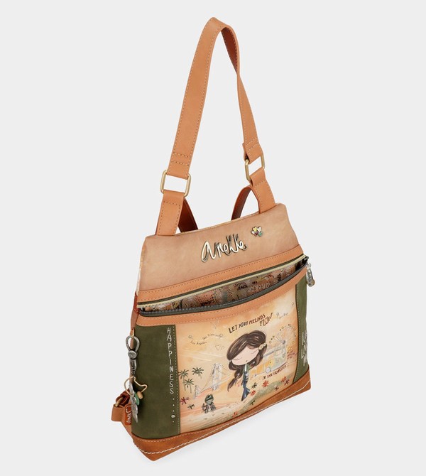 Anekke Peace & Love Camel Anti-theft Shoulder Bags | RJY-789264