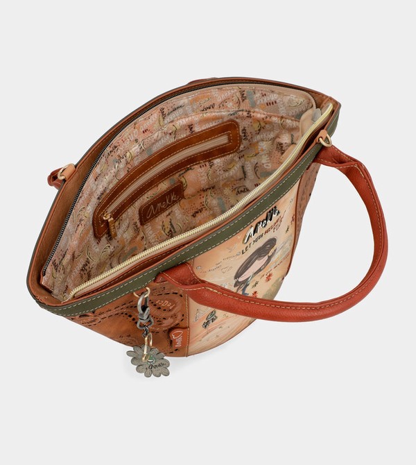 Anekke Peace & Love Camel Basket Crossbody Bags | HJC-784360