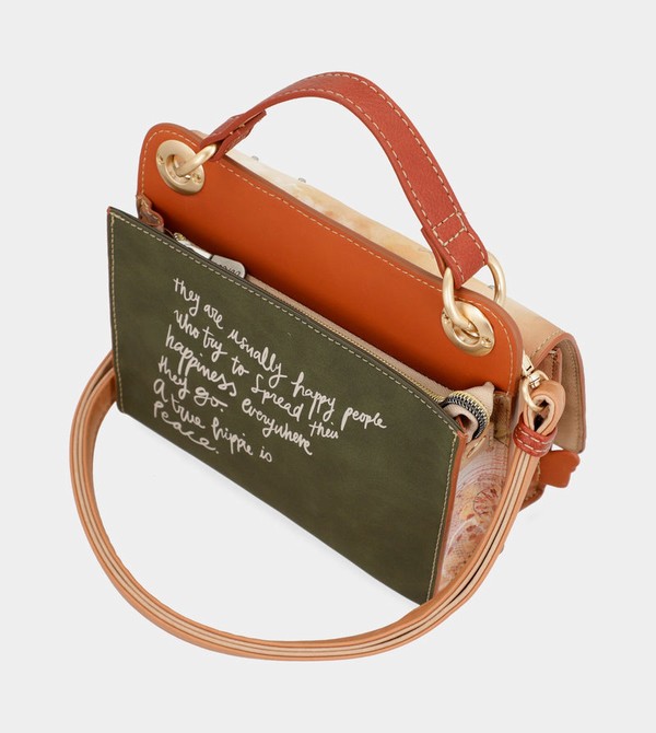 Anekke Peace & Love Camel Mini Crossbody Bags | THL-617895