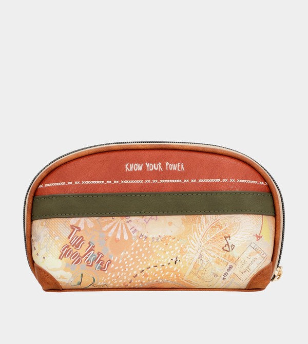 Anekke Peace & Love Camel Rfid Holdall Wallets | WFP-397561