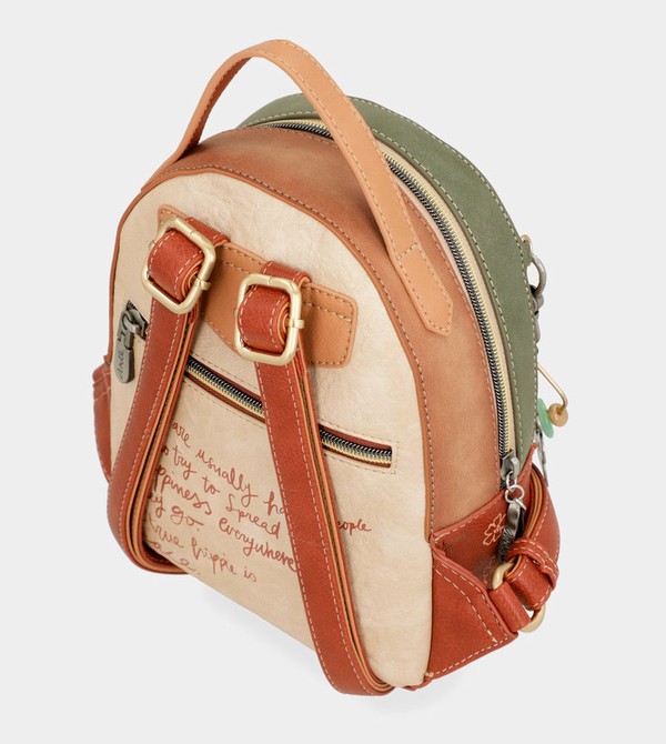 Anekke Peace & Love Camel Small Backpacks | TLA-716852