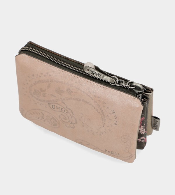 Anekke Peace & Love Pink 3-compartment Coin Wallets | GYT-684503