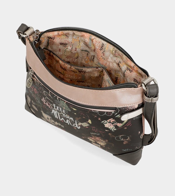 Anekke Peace & Love Pink Medium Crossbody Bags | QVZ-832179