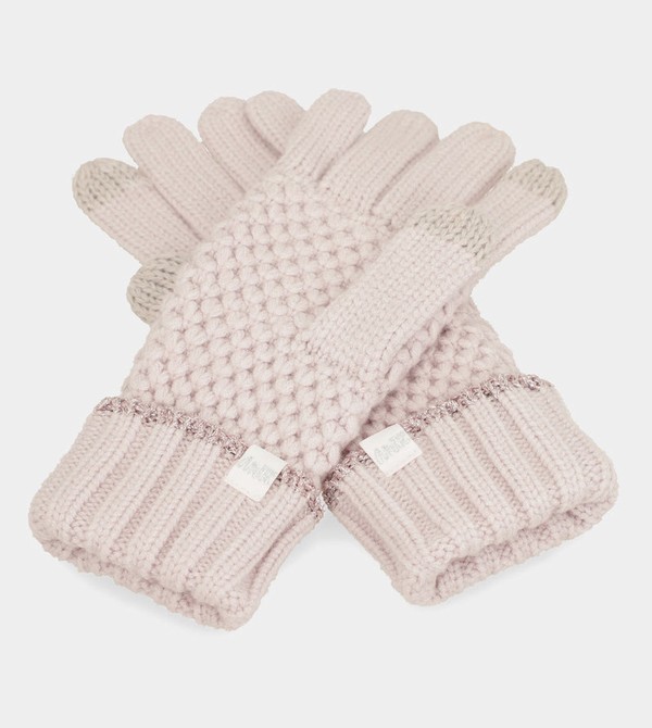 Anekke Pink Knitted Gloves | MTK-389120