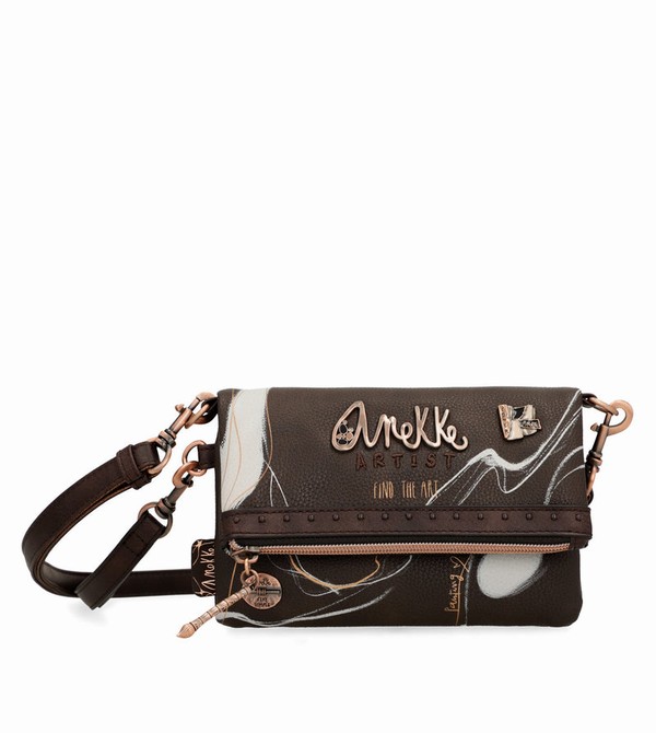 Anekke Small Brown Nature Shodō Crossbody Bags | KYB-721403