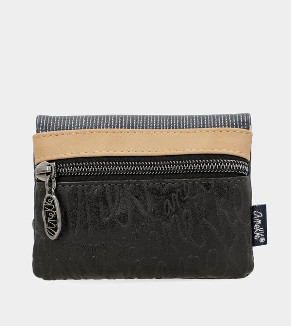 Anekke Studio Navy Blue Coin With Flap Wallets | XBN-014932