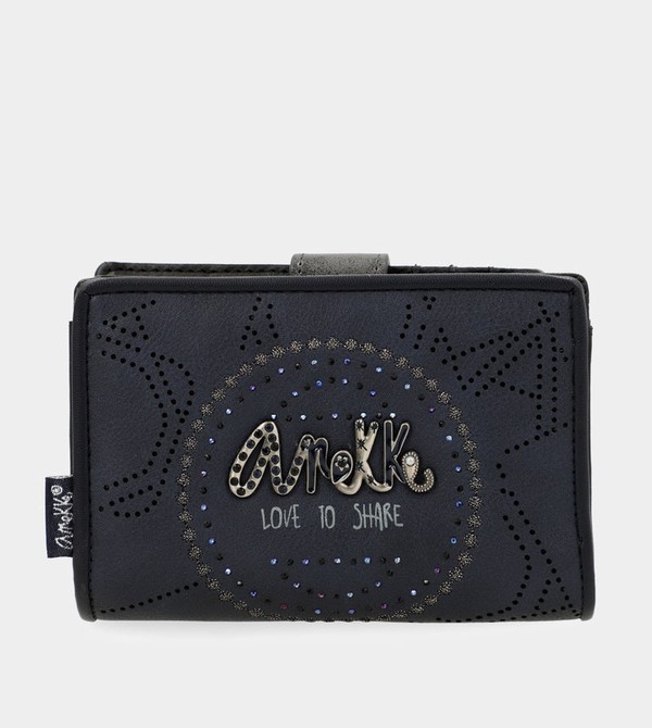 Anekke Studio Navy Blue Small Rfid Wallets | JQG-082473