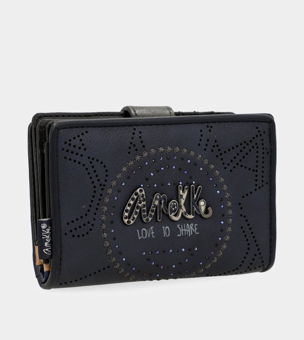 Anekke Studio Navy Blue Small Rfid Wallets | JQG-082473