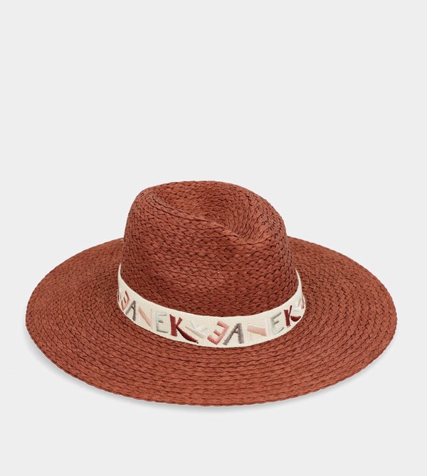 Anekke Terracotta Raffia Hats | NBF-914350