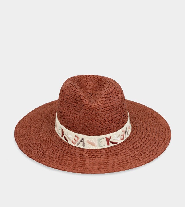 Anekke Terracotta Raffia Hats | NBF-914350