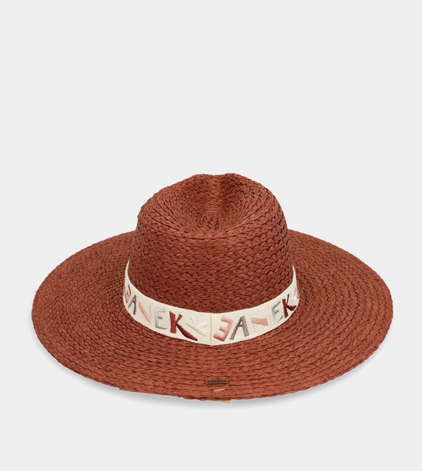 Anekke Terracotta Raffia Hats | NBF-914350