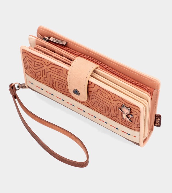 Anekke Tribe Large Brown Rfid Wallets | GRQ-173560