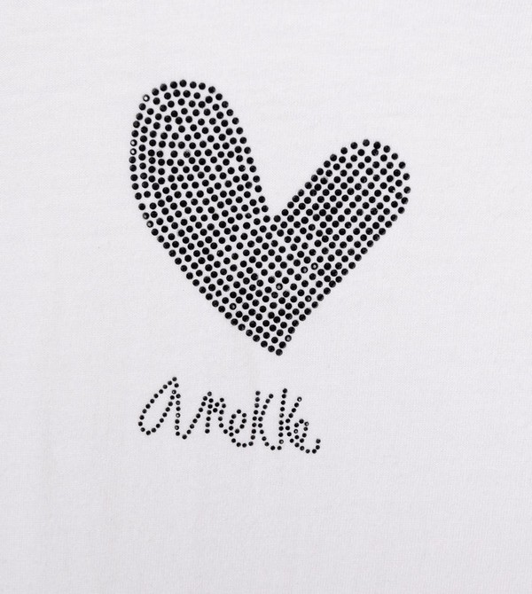 Anekke White Crop Top T Shirts | QJW-359740